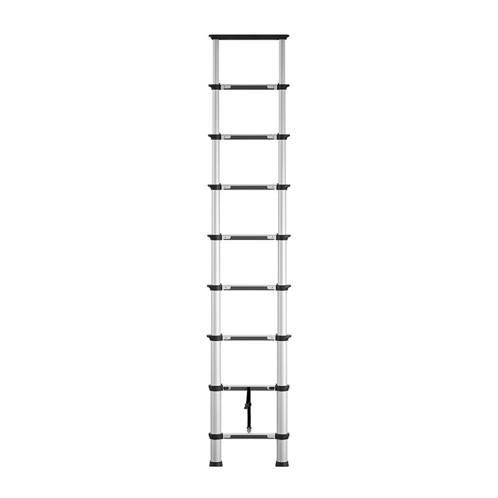 12 Foot Foldable Telescopic Ladder - Aluminum/Black - 1-Pack