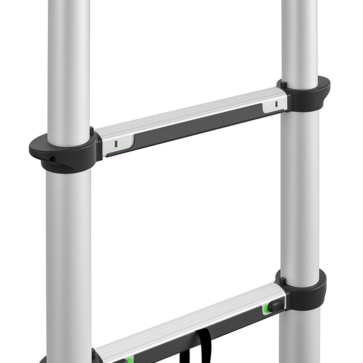 12 Foot Foldable Telescopic Ladder - Aluminum/Black - 1-Pack