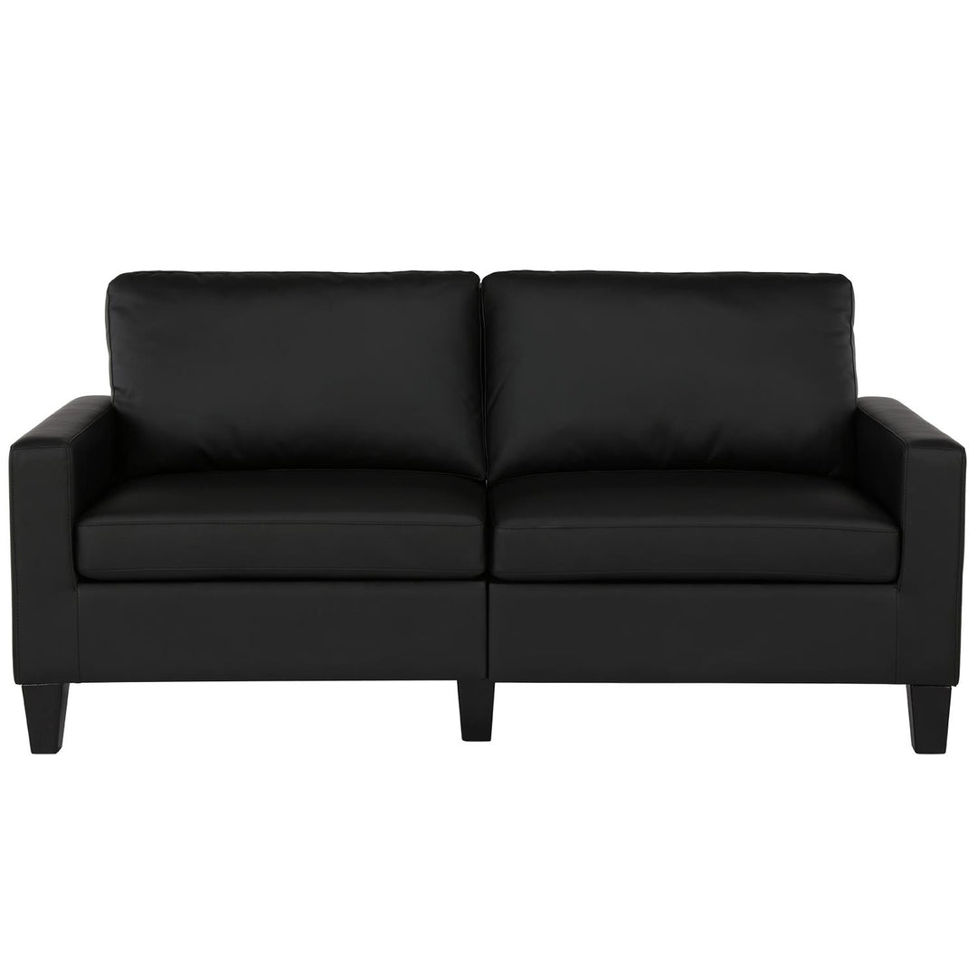 Bridgette Classic 3-Seater Upholstered Sofa - Black