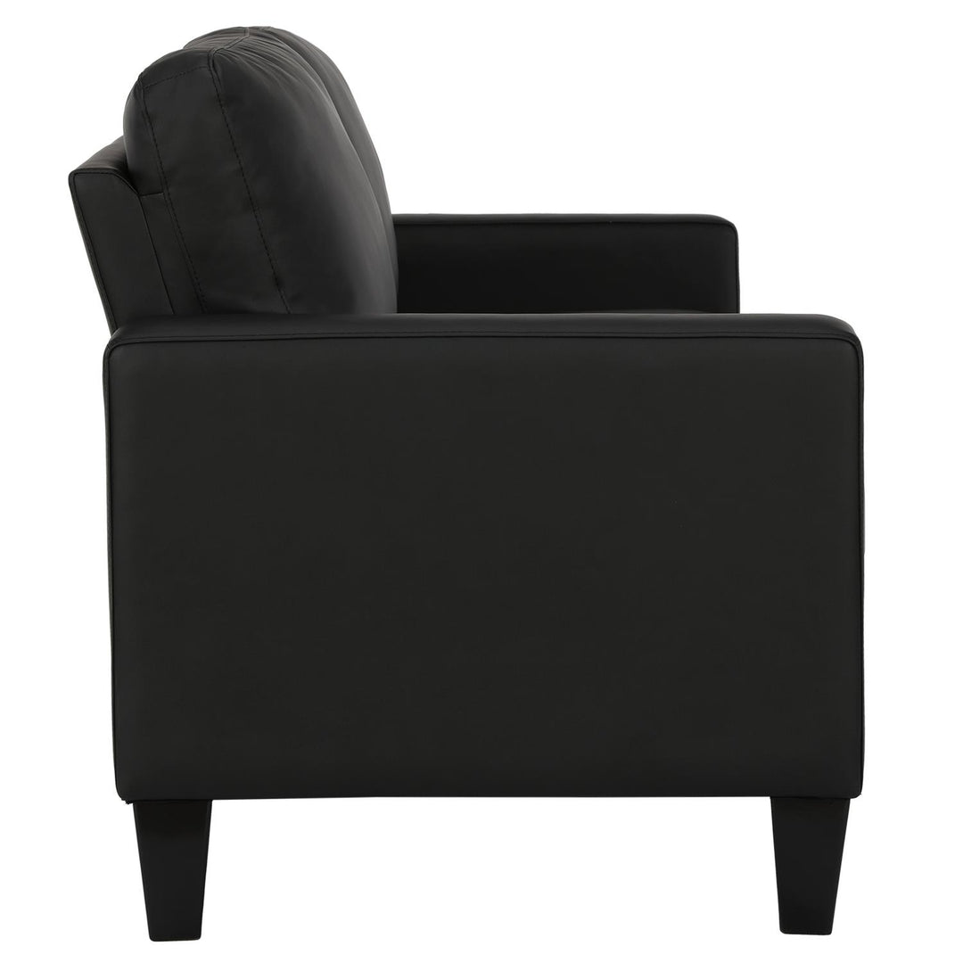 Bridgette Classic 3-Seater Upholstered Sofa - Black