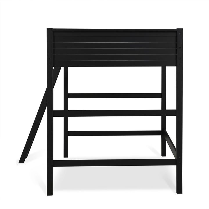 Denver Wooden Kids Loft Bed with Storage Space - Black