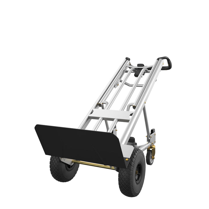 3 in 1 Assist Series Hand Truck with Flat-Free Wheels - Black