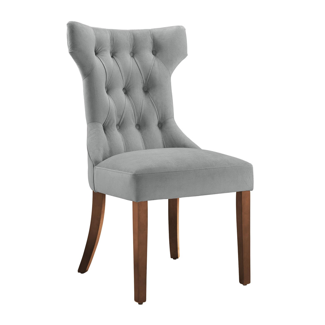 Clairborne Tufted Dining Chair Set -  Gray 
