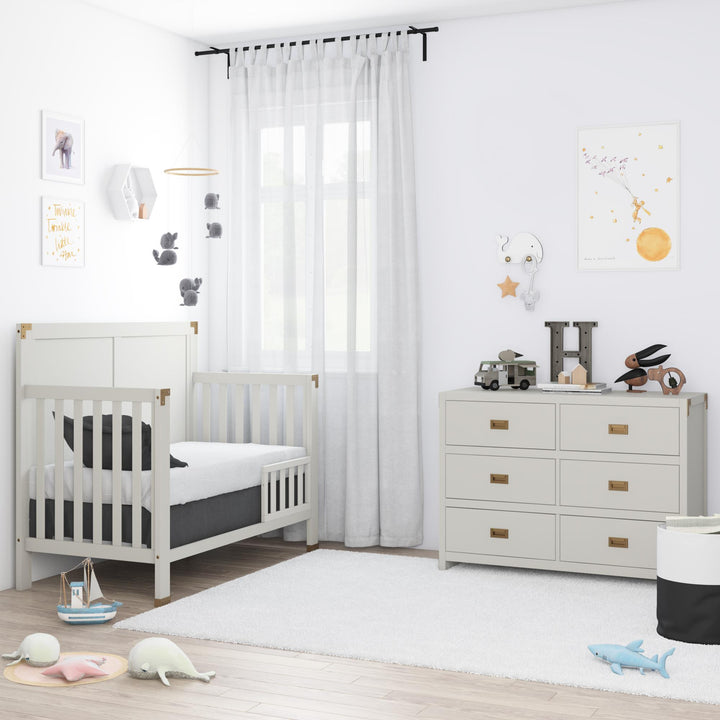 Miles Toddler Guardrail to Convert Crib into a Toddler Bed - Graphite Grey