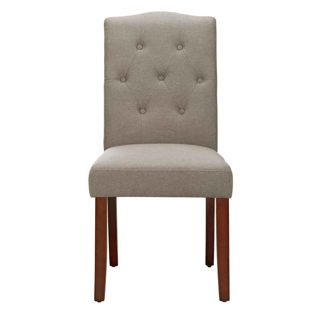 Emilia Upholstered Tufted Dining Chair - Dark Taupe