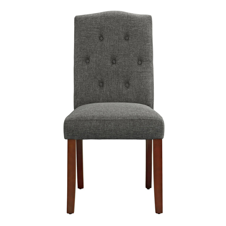 Parsons Upholstered Tufted Dining Chair - Grey Linen