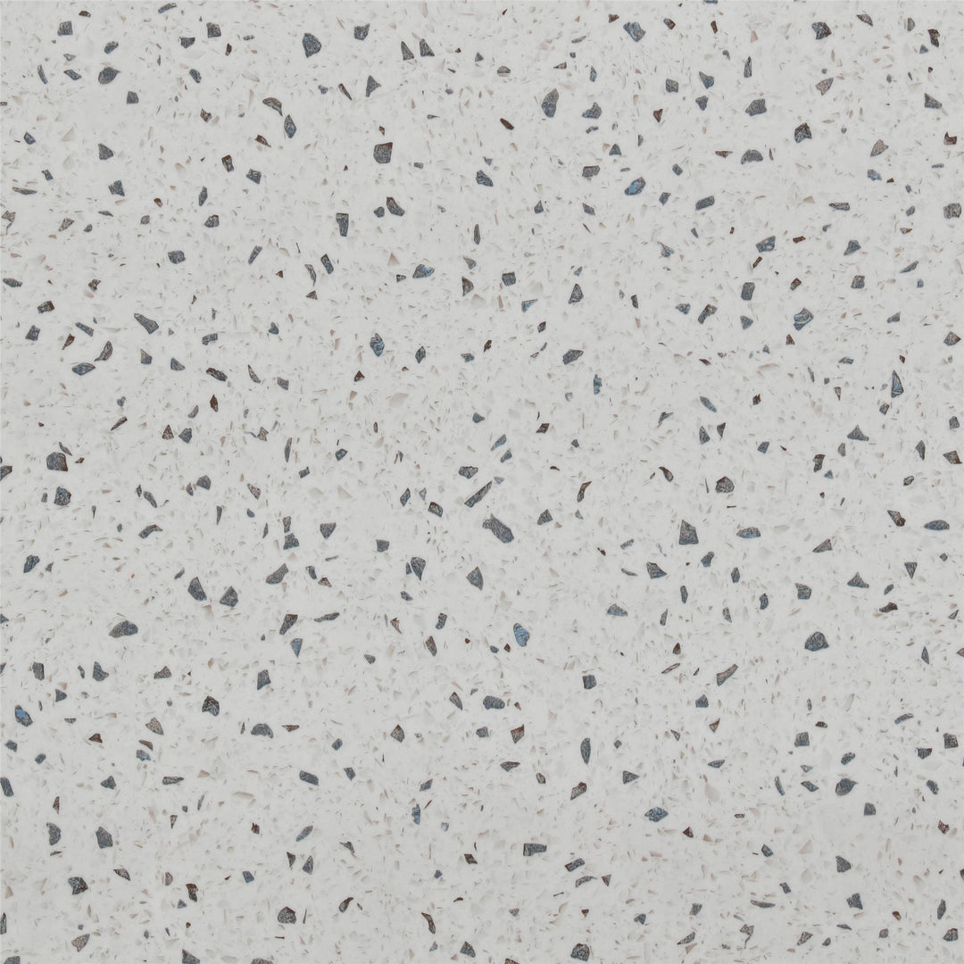 Nora 3-Piece Pub Set with Faux Terrazzo Top - White