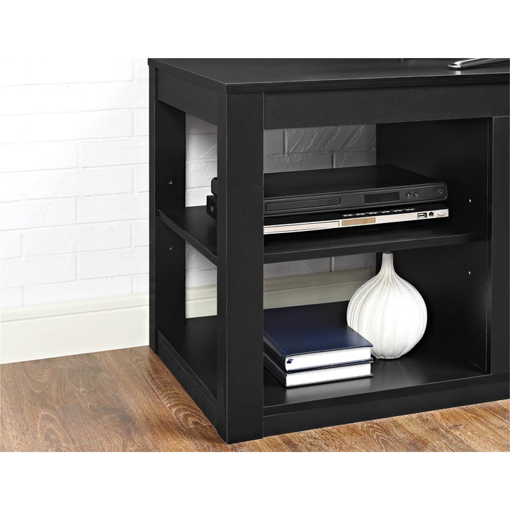 Parsons Electric Fireplace TV Stand for TVs up to 65 Inches - Black