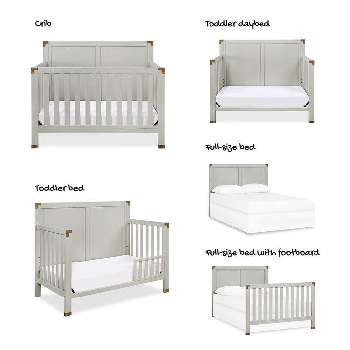 Miles Toddler Guardrail to Convert Crib into a Toddler Bed - Graphite Grey