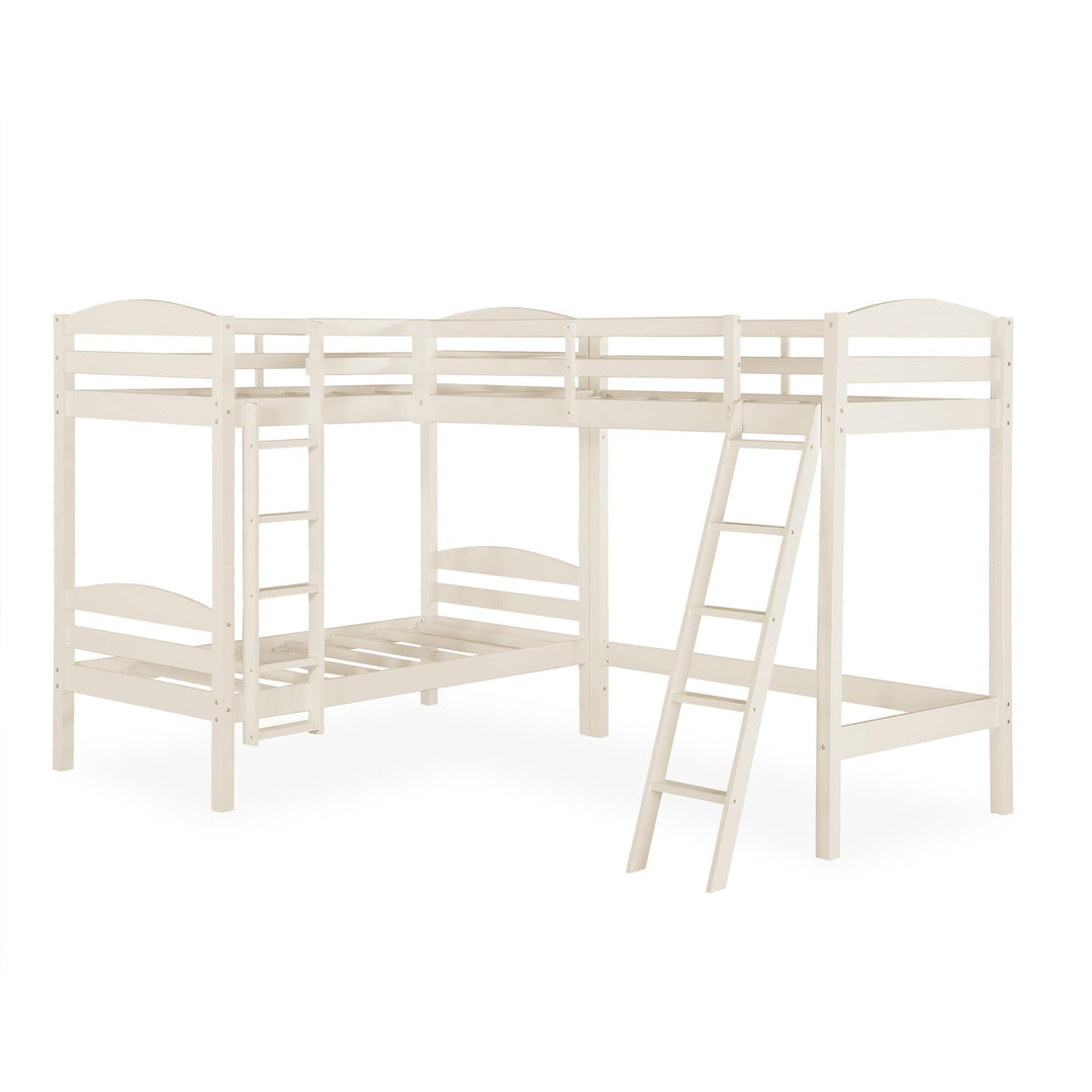 Best Wood Loft Bed with Storage Drawers -  White