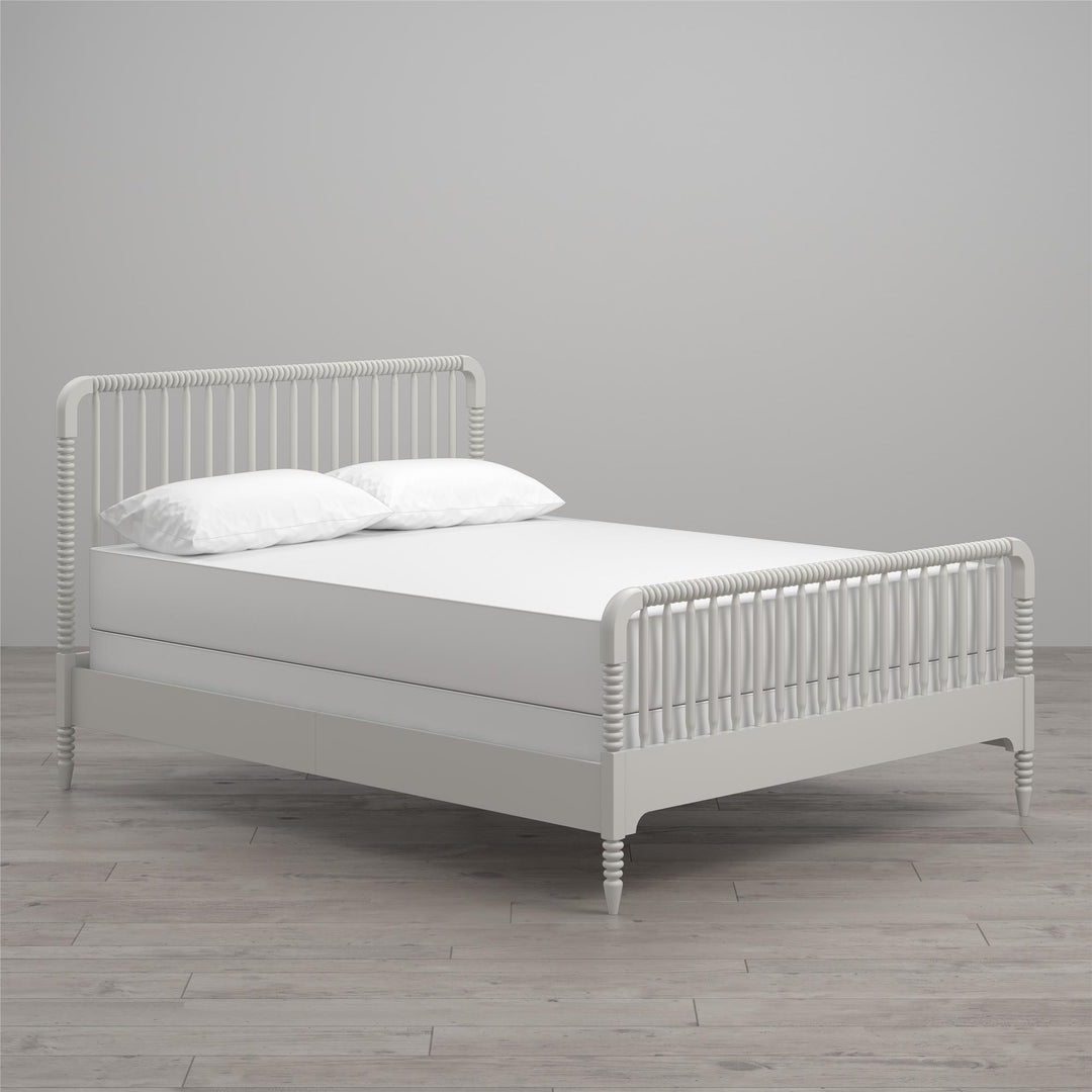 Rowan Valley Linden Kids' Full Size Bed with Wood Spindles - White - Full
