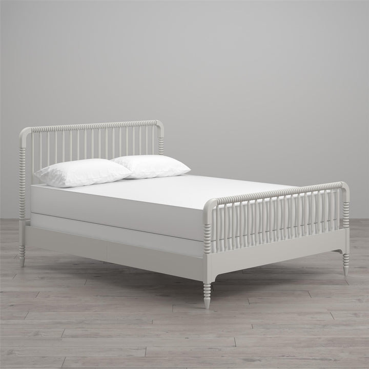 Rowan Valley Linden Kids' Full Size Bed with Wood Spindles - White - Full