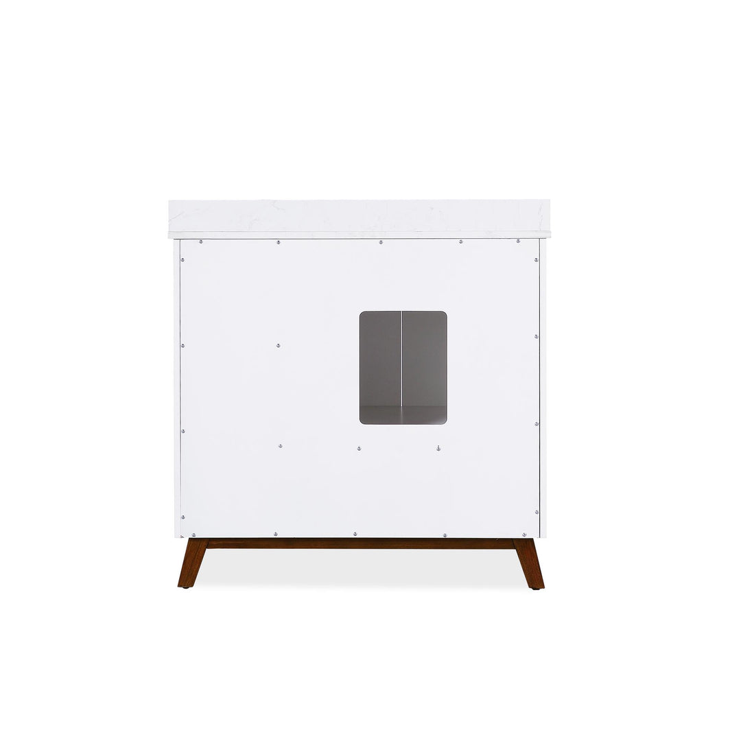 Bleeker 36 Inch Bathroom Vanity - White - 36"
