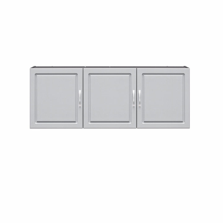 Kendall 54 Inch Multipurpose Storage Wall Cabinet with Shelves - Gray