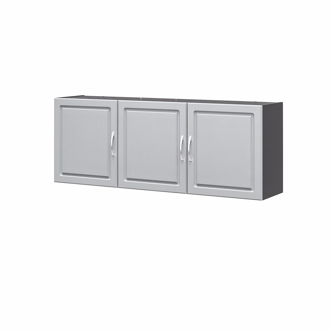 Kendall 54 Inch Multipurpose Storage Wall Cabinet with Shelves - Gray