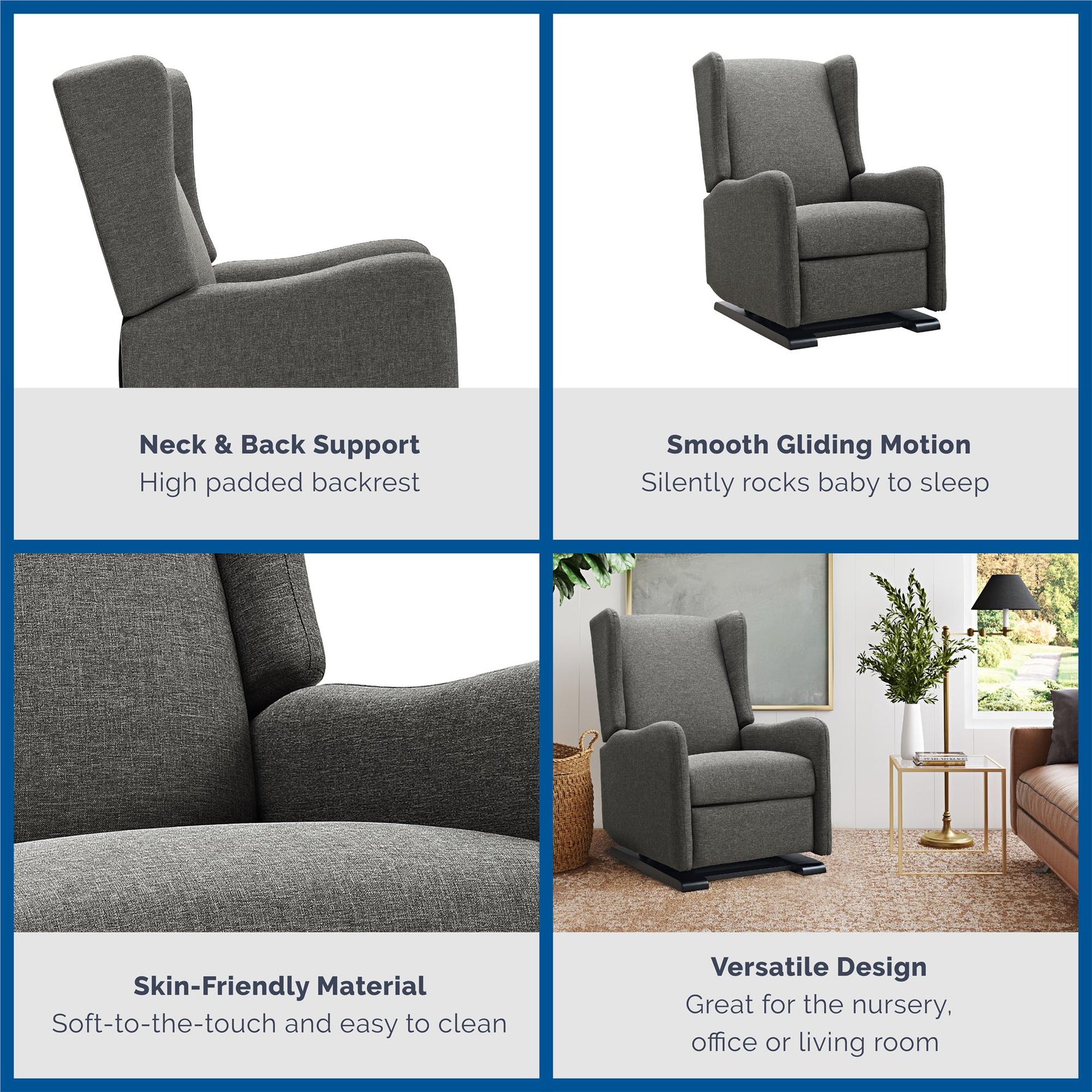 Wingback rocker recliner hotsell