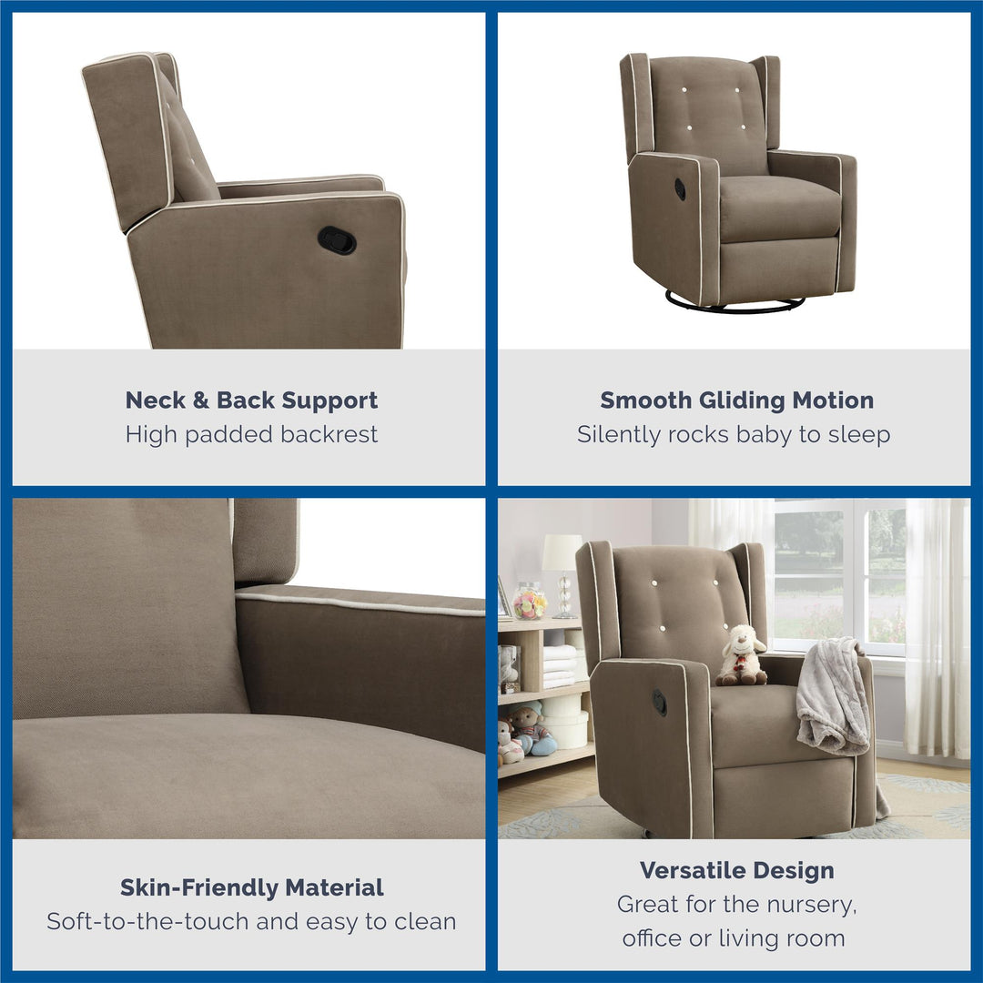 Mikayla Chair with Pocket Coil Seating -  Mocha
