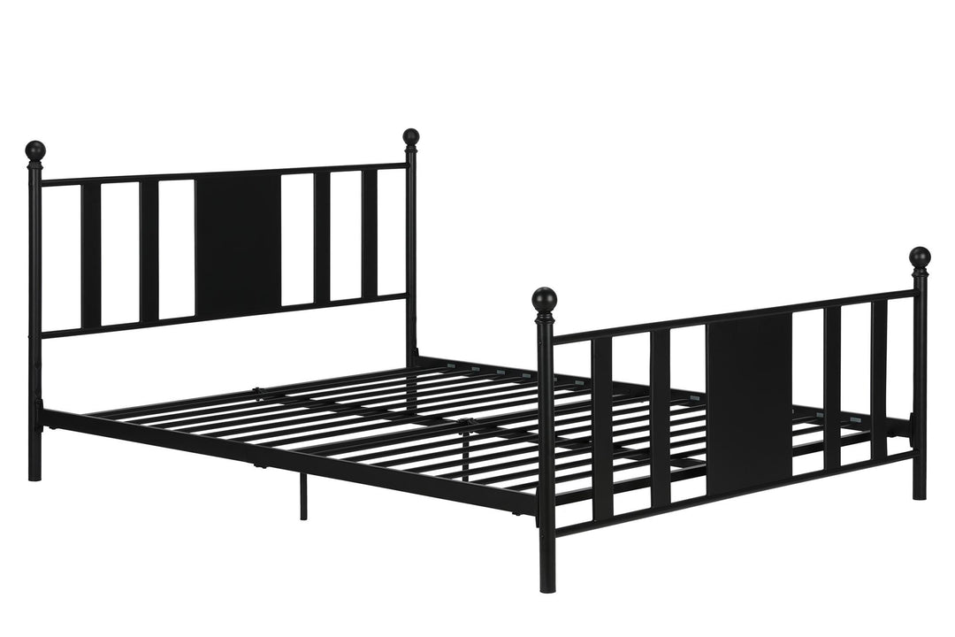 Langham Metal Bed, 7 inch or 11 inch Clearance - Black - Full