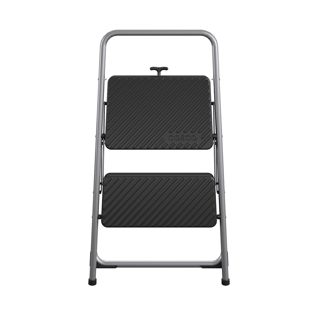 2-Step Household Folding Step Stool - Graphite Grey - 2 Step