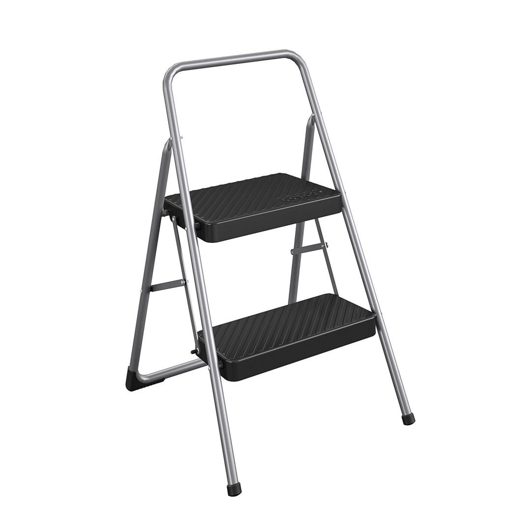 2-Step Household Folding Step Stool - Graphite Grey - 2 Step