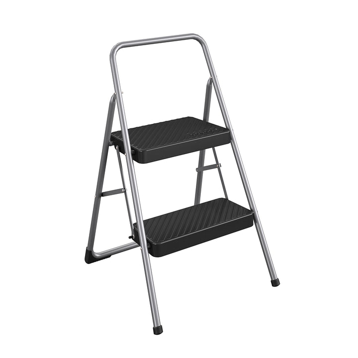 2-Step Household Folding Step Stool - Graphite Grey - 2 Step