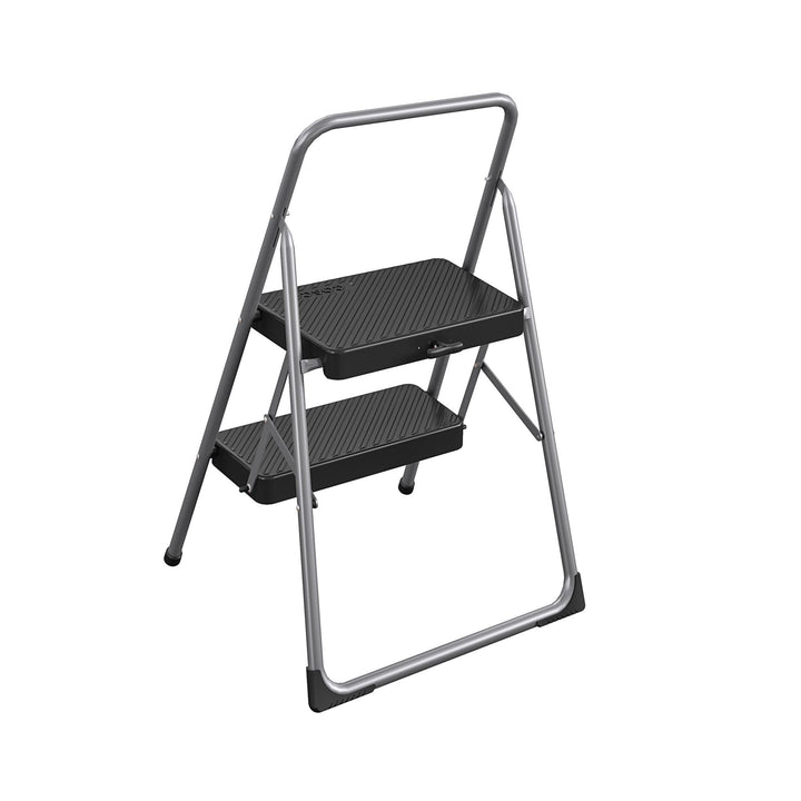 2-Step Household Folding Step Stool - Graphite Grey - 2 Step