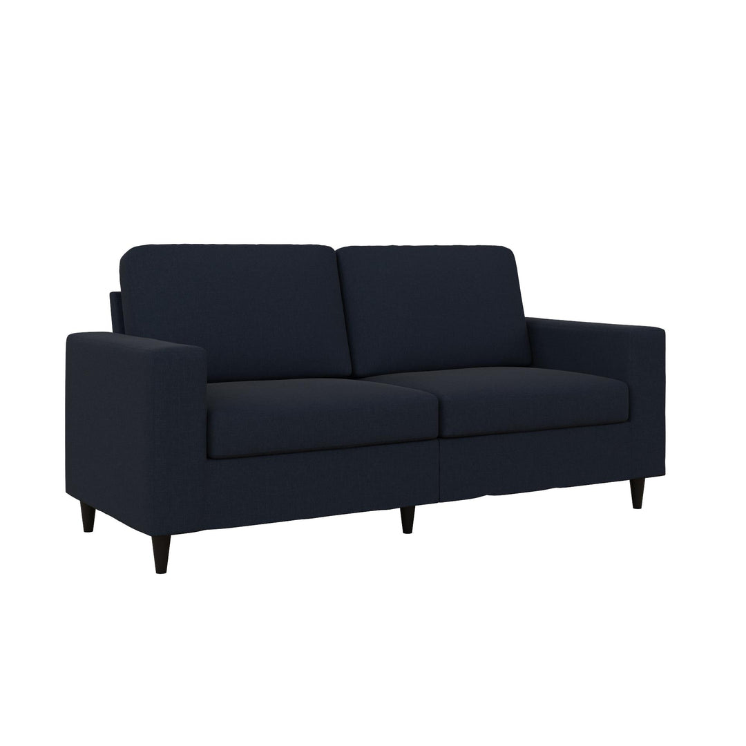 Coral 3 Seater Upholstered Sofa - Blue