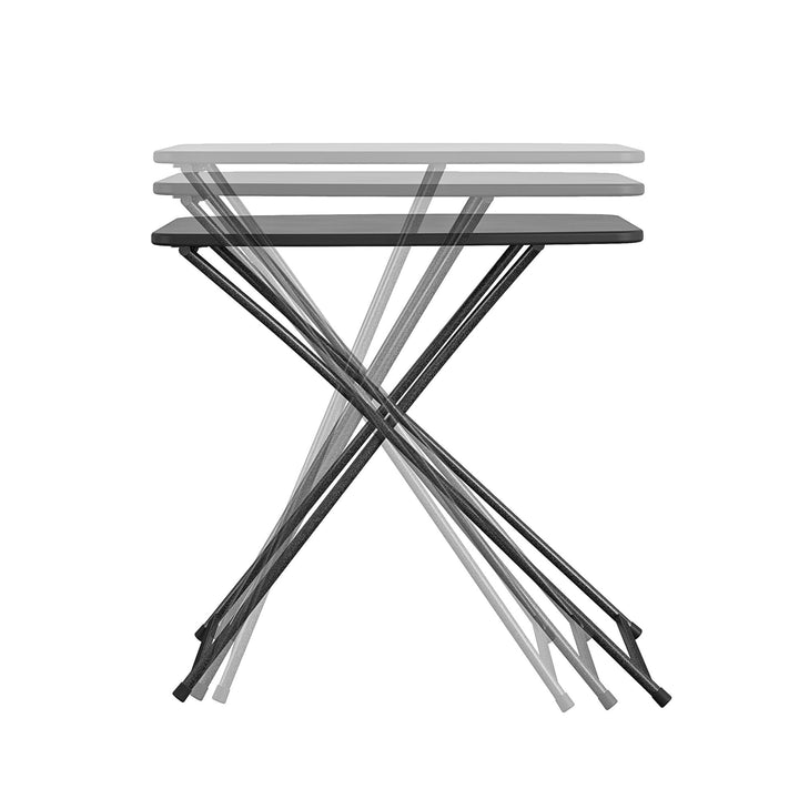 Multi-Functional, Adjustable, Personal Folding Activity Table - Black - 1-Pack