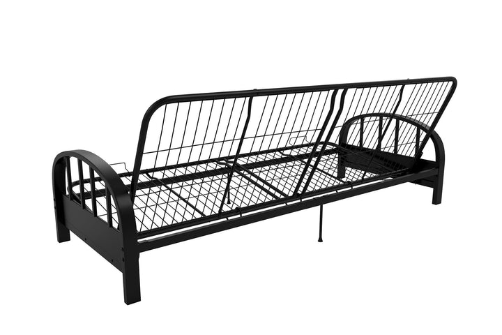 Ailee Metal Full Size Futon Frame with Multiple Reclining Positions - Black