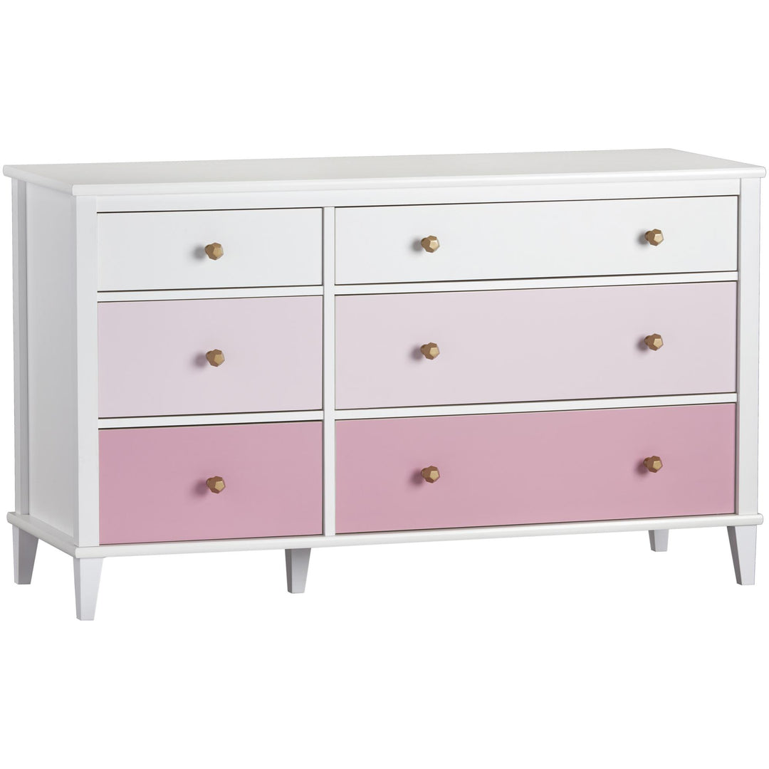 Dresser with knob customization for modern room -  Pink
