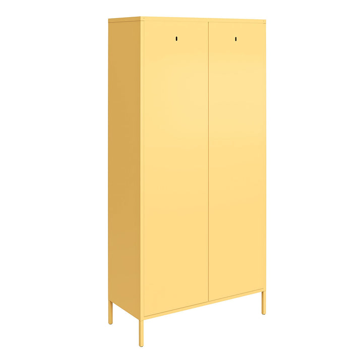 Cache Tall 2 Door Metal Locker Cabinet  -  Yellow