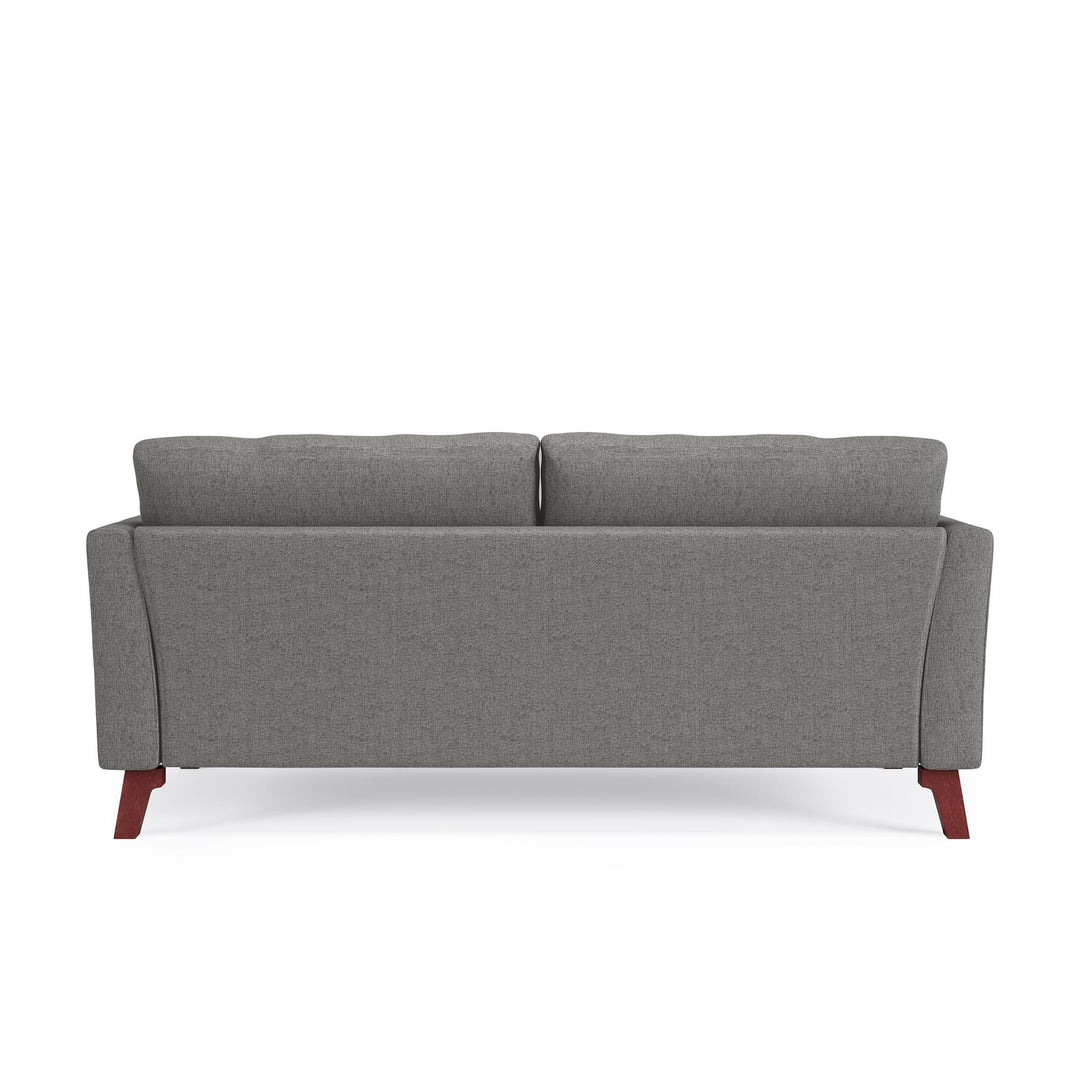 Middlefield Wood Base 3 Seater Sofa - Gray