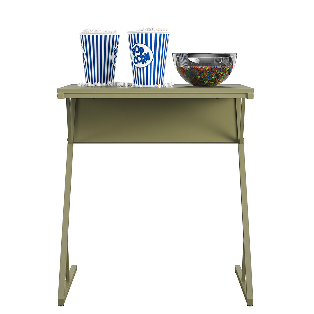 Regal accent table for living rooms -  Olive Green