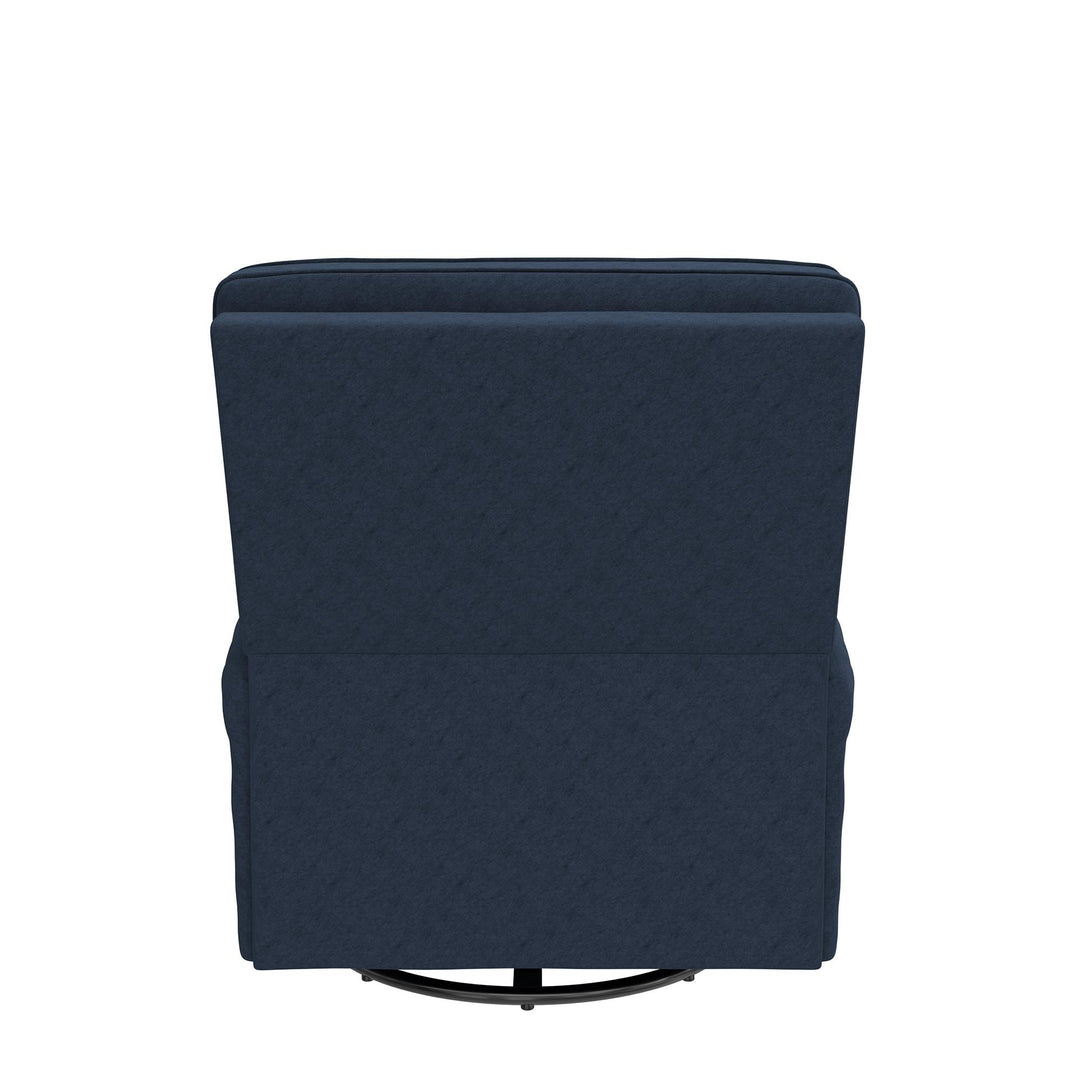 Best Glider Recliner with Roll Arms -  Navy