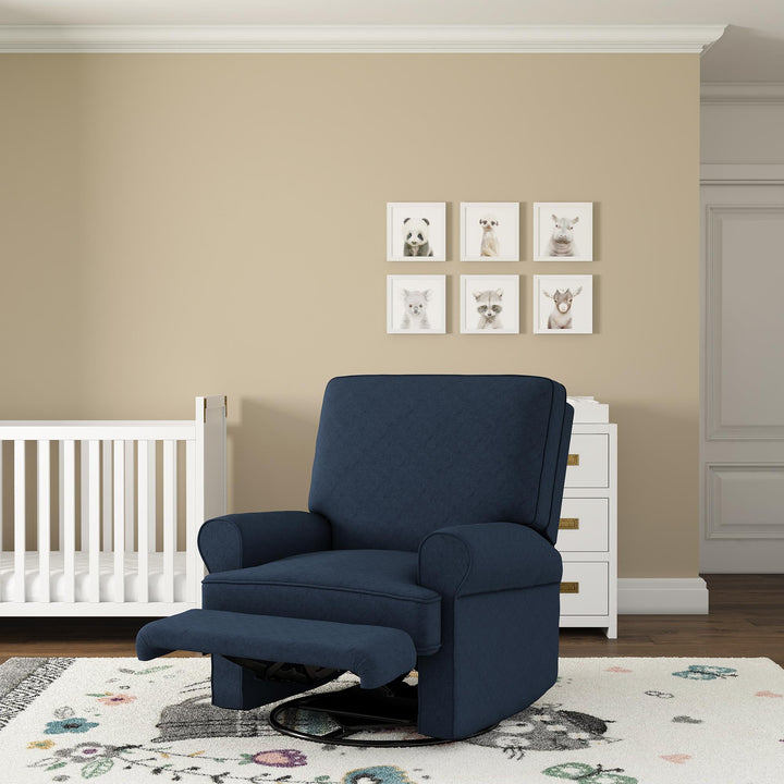 Tiana Recliner Chair with Pillowback -  Navy