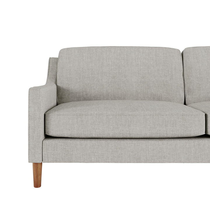 Prescott Slope Arm 3 Seater Sofa - Light Gray