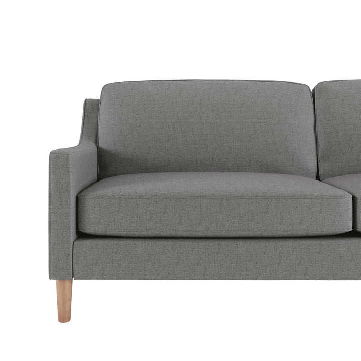 Prescott Slope Arm 3 Seater Sofa - Gray