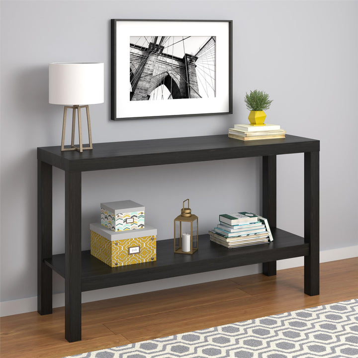 Parsons Console Table - Black Oak