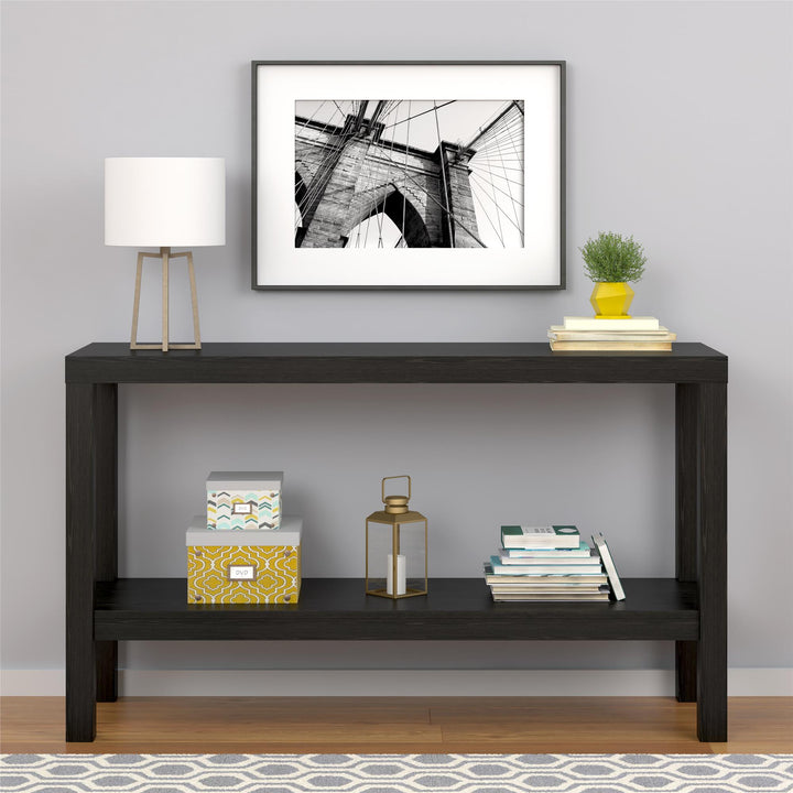 Parsons Console Table - Black Oak