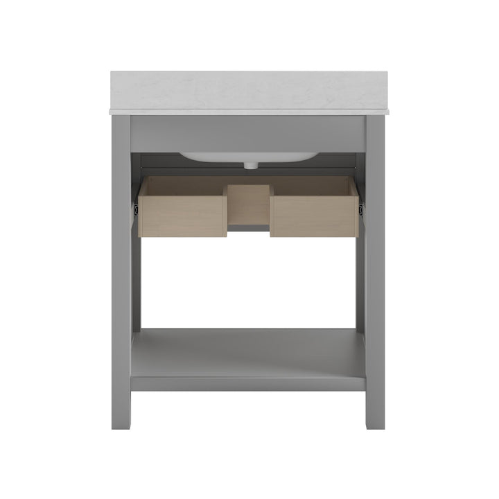 Maine 30 Inch Bathroom Vanity - Gray - 30"