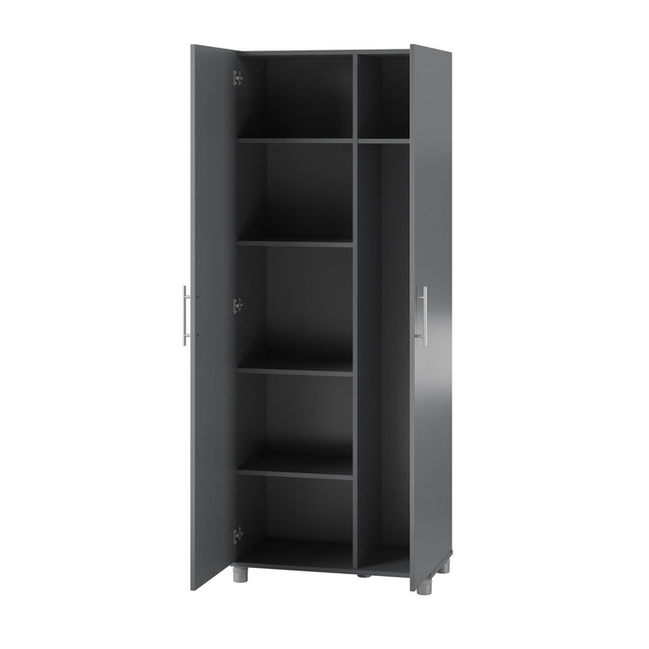 Camberly Tall Asymmetrical Cabinet - Graphite Grey