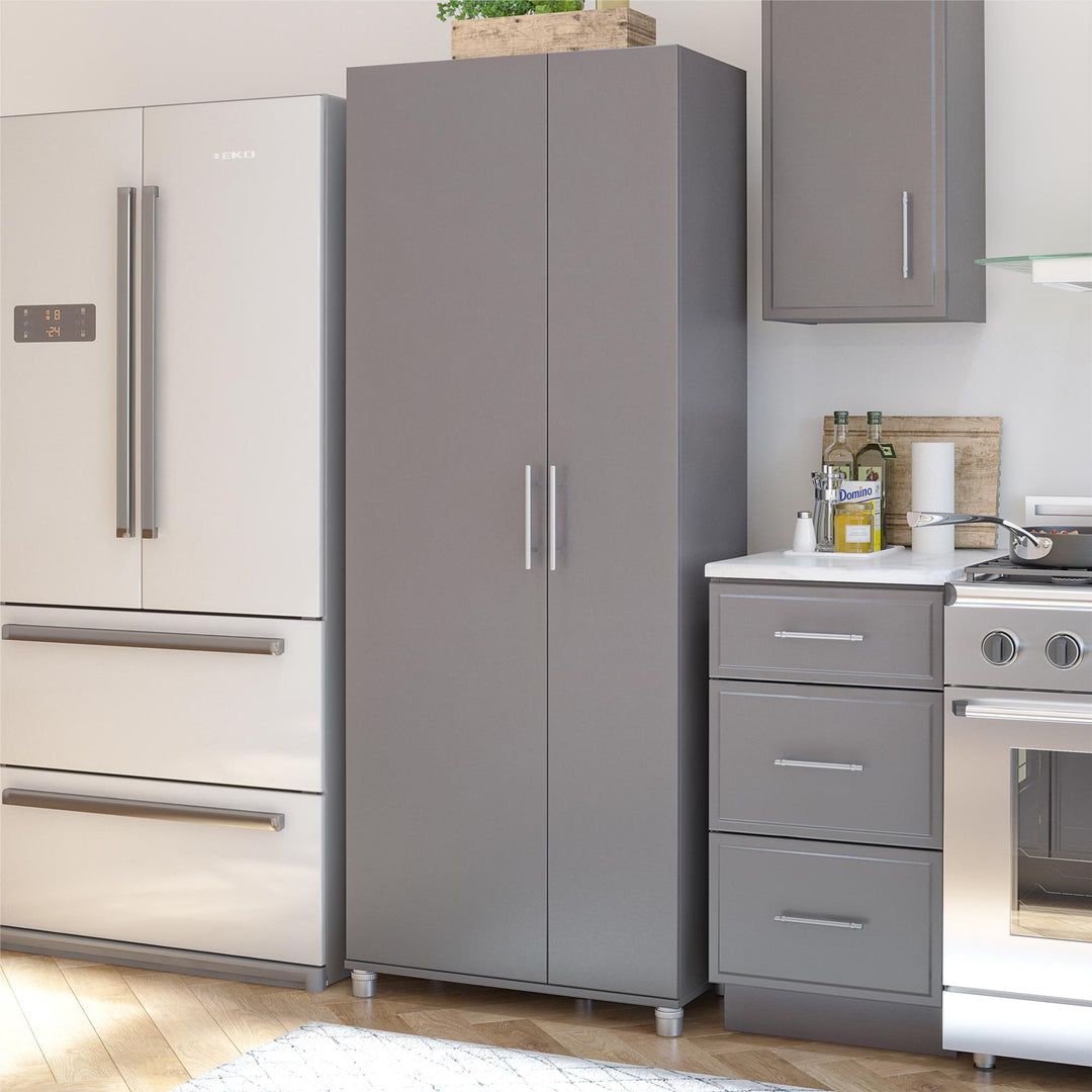 Camberly Tall Asymmetrical Cabinet - Graphite Grey