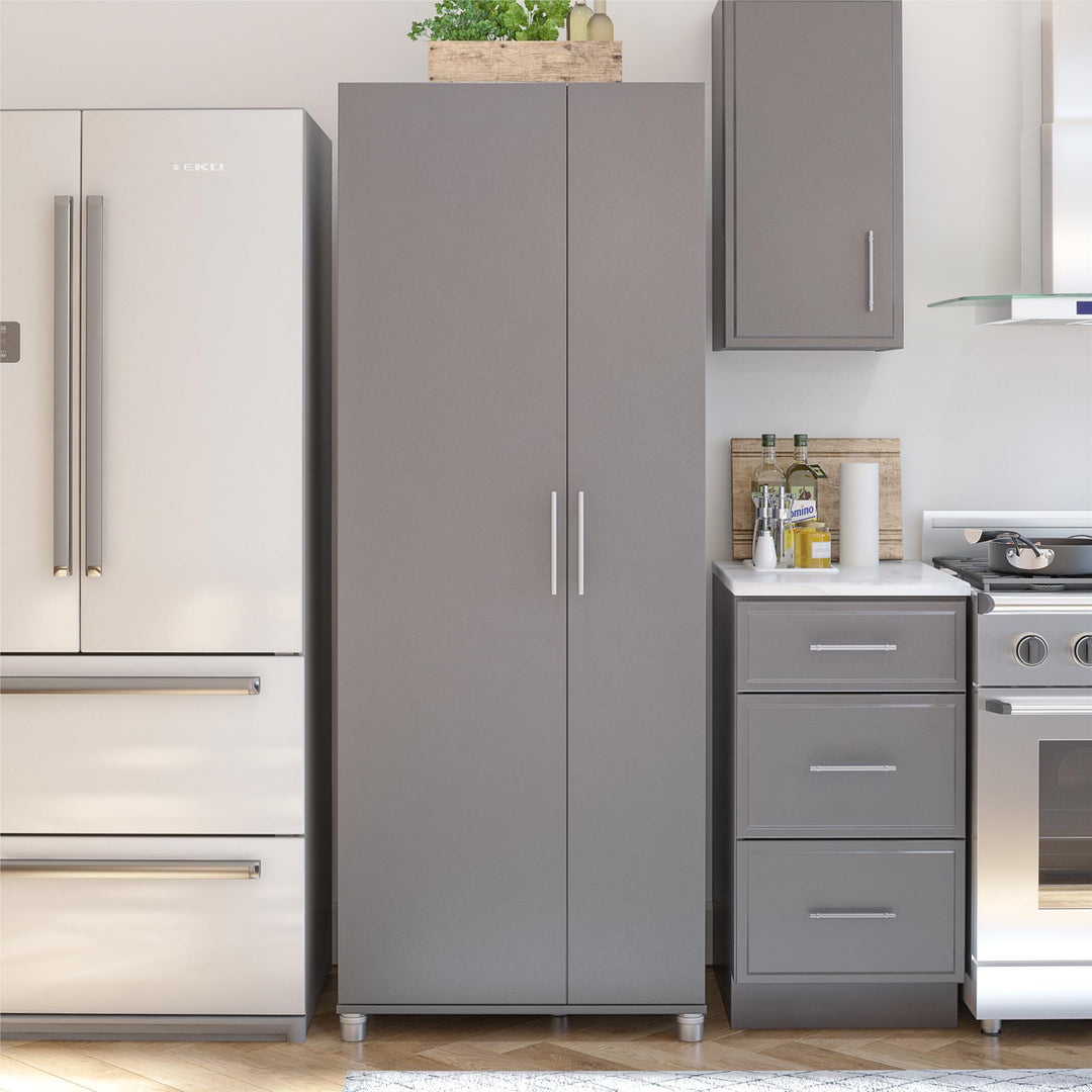Camberly Tall Asymmetrical Cabinet - Graphite Grey