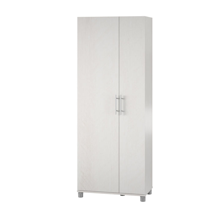 Camberly Tall Asymmetrical Cabinet - Ivory Oak