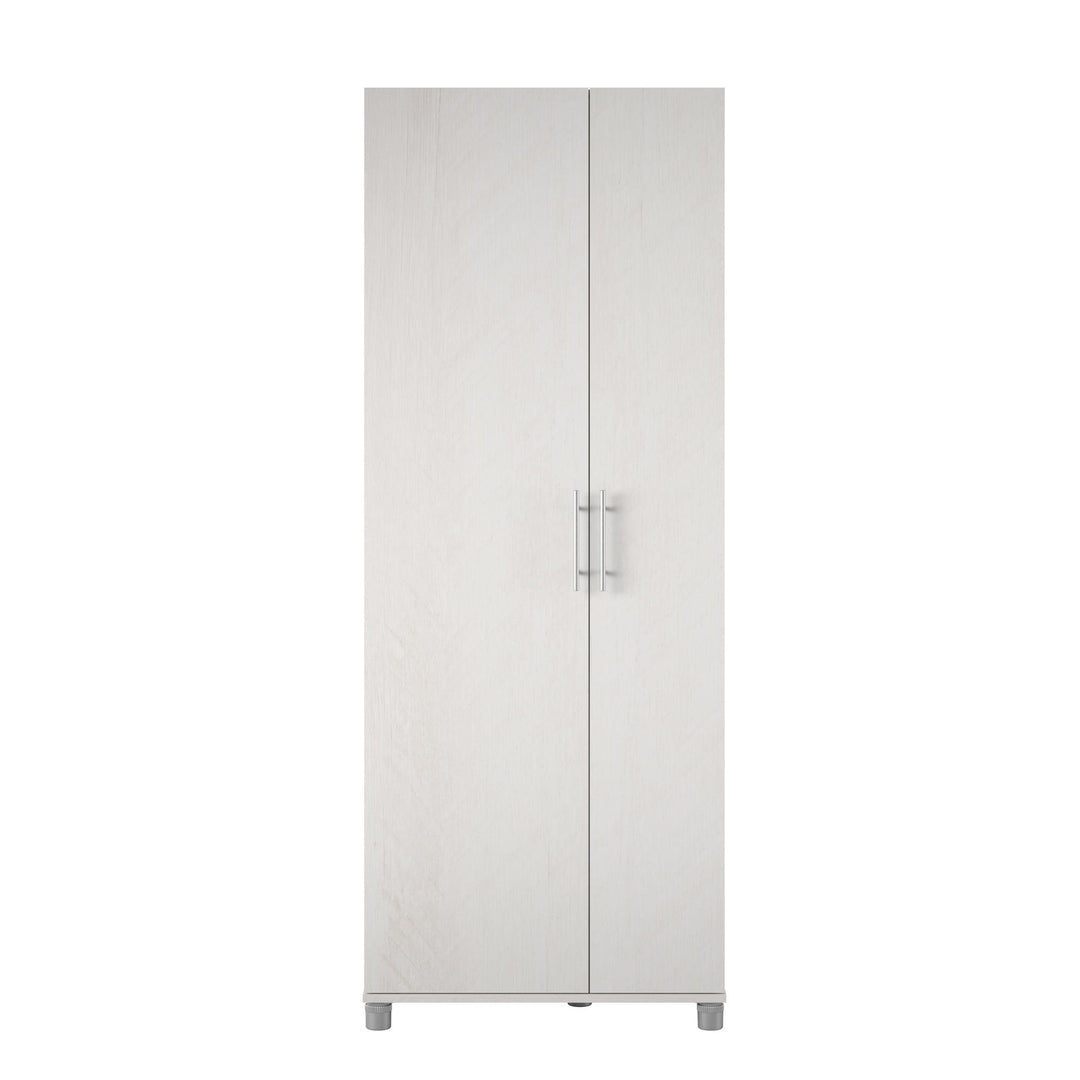 Camberly Tall Asymmetrical Cabinet - Ivory Oak