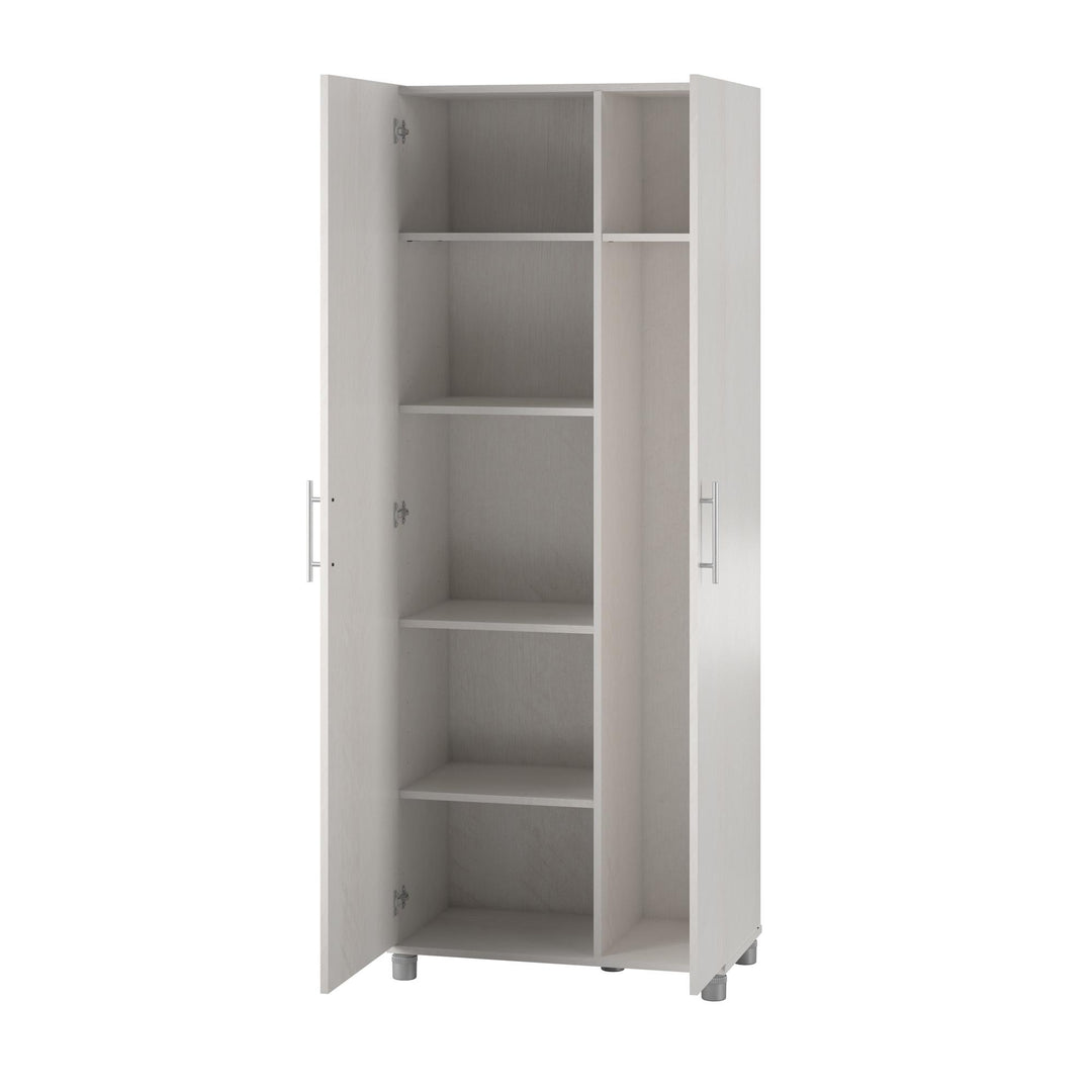 Spacious tall asymmetrical cabinet Camberly -  Ivory Oak