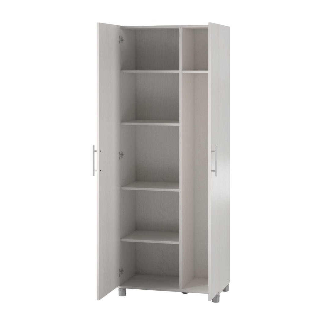 Camberly Tall Asymmetrical Cabinet - Ivory Oak
