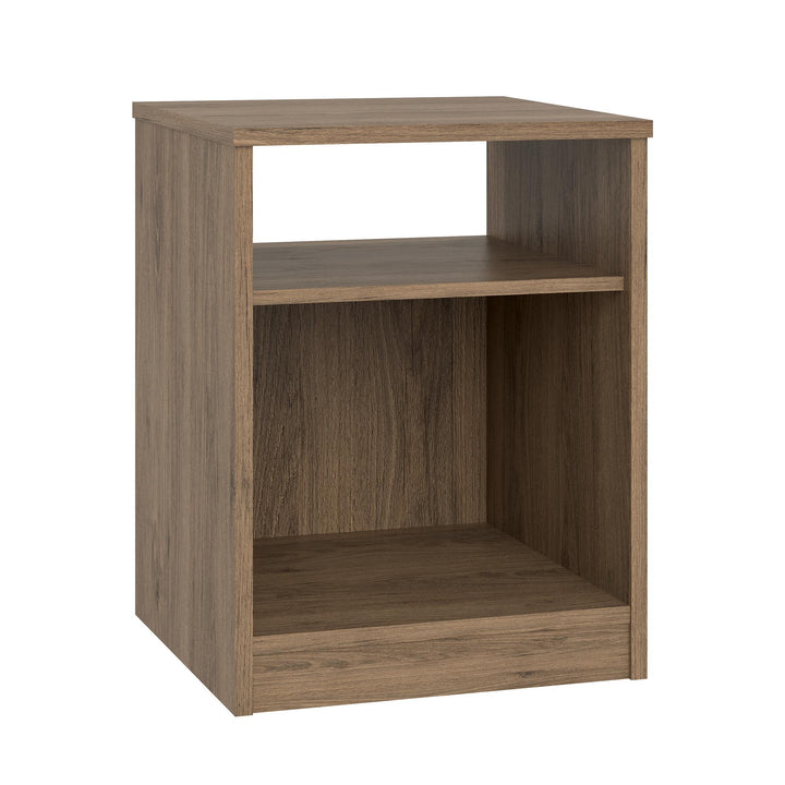 Chic heritage nightstand with practicality - Rustic Oak