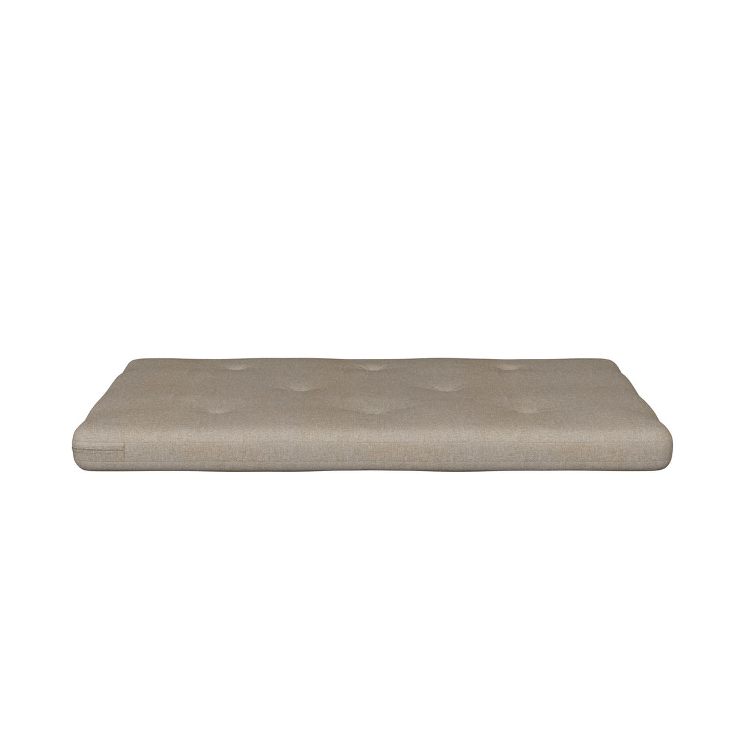 Caddie 6 Inch Thermobonded High Density Polyester Fill Futon Mattress - Oatmeal - Full