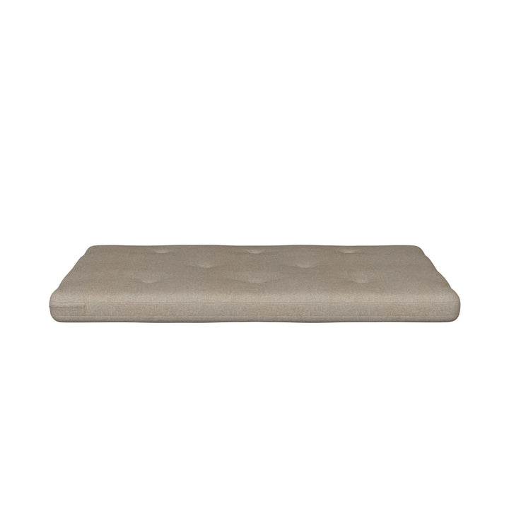 Caddie 6 Inch Thermobonded High Density Polyester Fill Futon Mattress - Oatmeal - Full
